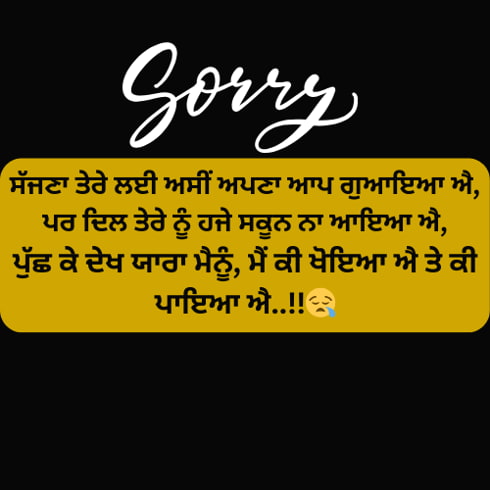 Sorry Sad Shayari